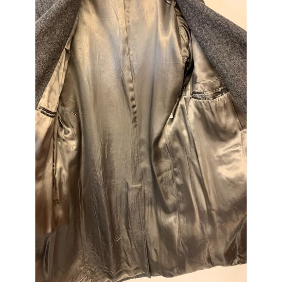 Coat Mens Size 42R Gray Tweed Wool Academia Ivy League Preppy Classic Timeless - Picture 12 of 12